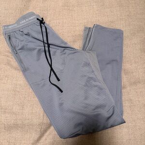 Nike Men's Gray Joggers with Black Drawstring